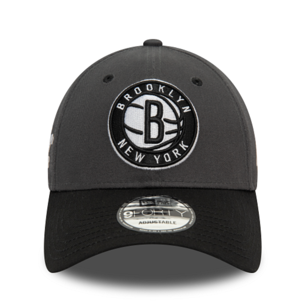 New Era - 9Forty NBA Side Patch Brooklyn Nets Cap - Grey/Black
